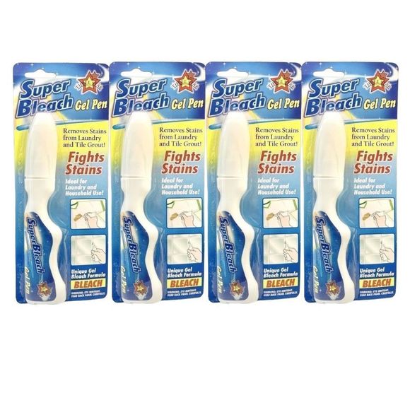 Other 4pk Three Star Super Bleach Gel Pen Removes Stains From Laundry